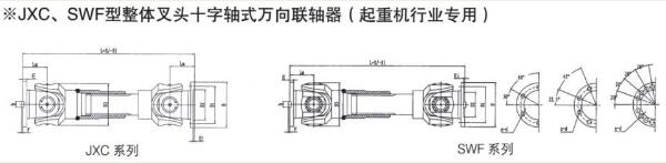 JXC SWFComplete-ForkCross-Shaft Universal Coupling