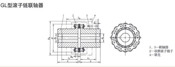 GL Roller chain coupling